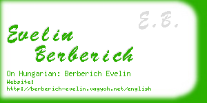 evelin berberich business card